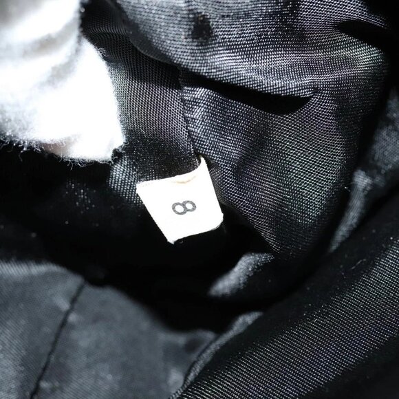 PRADA Clutch Bag Nylon Leather Black Silver Auth 113740 - Picture 15 of 16